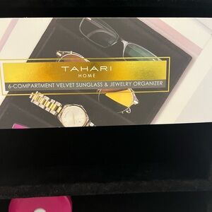 Tahari Home Black Velvet Organizer